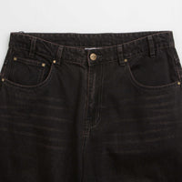 Butter Goods Wide Cut Jeans in Tinted Black thumbnail