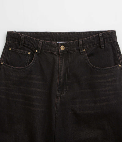 Butter Goods Wide Cut Jeans in Tinted Black