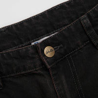 Butter Goods Wide Cut Jeans in Tinted Black thumbnail