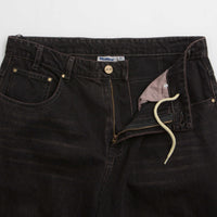 Butter Goods Wide Cut Jeans in Tinted Black thumbnail