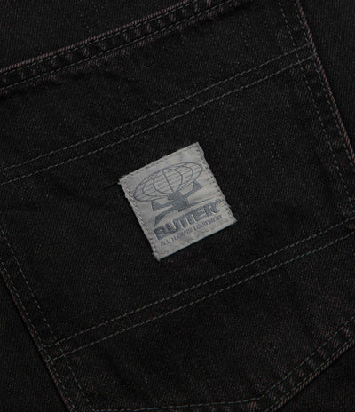 Butter Goods Wide Cut Jeans in Tinted Black