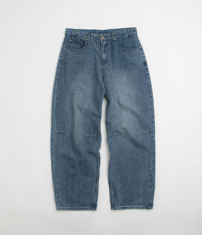 Butter Goods Wide Cut Jeans in Vertical Stripe