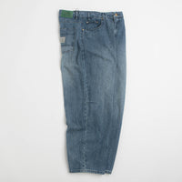 Butter Goods Wide Cut Jeans in Vertical Stripe thumbnail