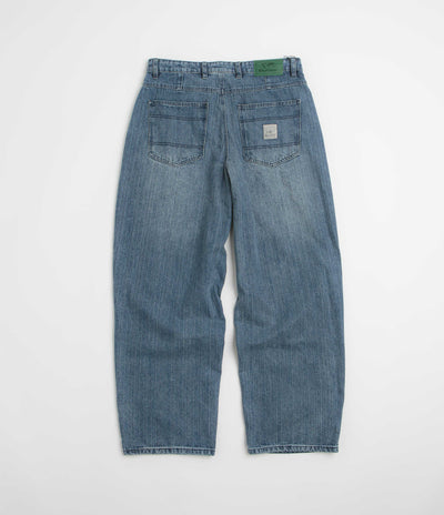 Butter Goods Wide Cut Jeans in Vertical Stripe