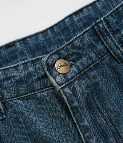 Butter Goods Wide Cut Jeans in Vertical Stripe