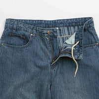 Butter Goods Wide Cut Jeans in Vertical Stripe thumbnail