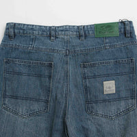 Butter Goods Wide Cut Jeans in Vertical Stripe thumbnail