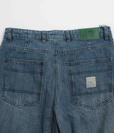 Butter Goods Wide Cut Jeans in Vertical Stripe