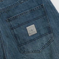 Butter Goods Wide Cut Jeans in Vertical Stripe thumbnail