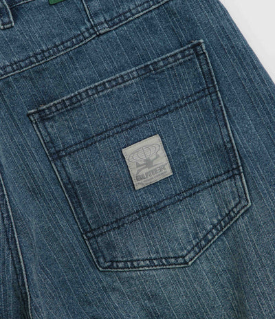 Butter Goods Wide Cut Jeans in Vertical Stripe