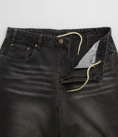 Butter Goods Wide Cut Jeans - Washed Black