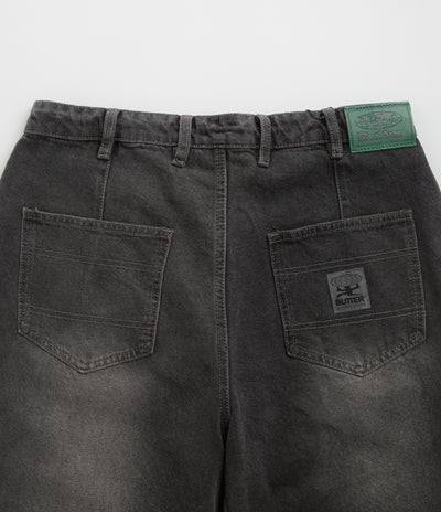 Butter Goods Wide Cut Jeans - Washed Black