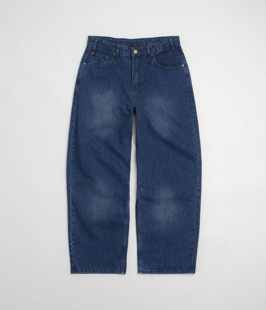 Butter Goods Wide Cut Jeans - Washed Slub Blue