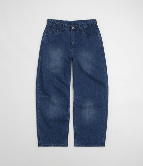 Butter Goods Wide Cut Jeans - Washed Slub Blue