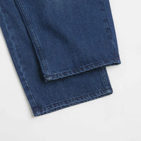 Butter Goods Wide Cut Jeans in Washed Slub Blue thumbnail