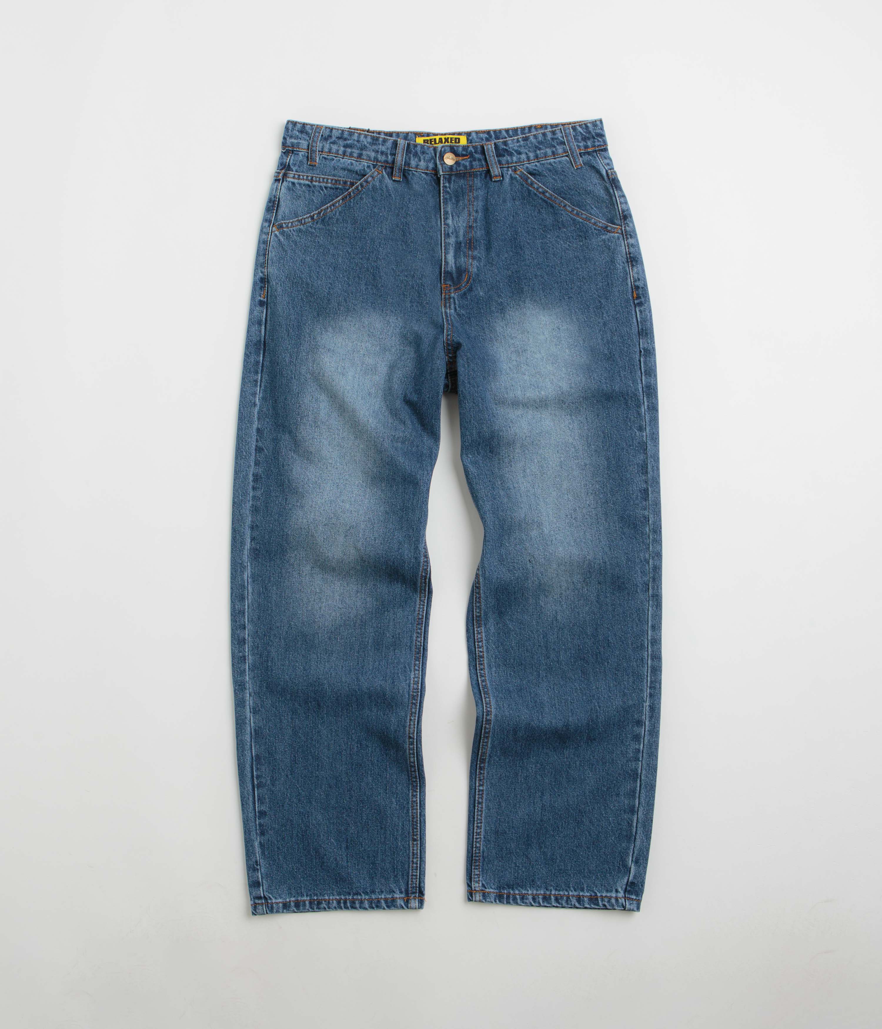 Butter Goods Witness Jeans in Mid Indigo Slub