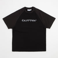 Butter Goods Witness Raglan T-Shirt - Black / Dark Grey thumbnail