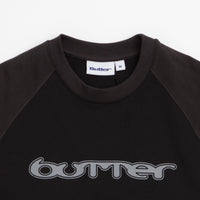 Butter Goods Witness Raglan T-Shirt - Black / Dark Grey thumbnail