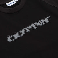 Butter Goods Witness Raglan T-Shirt - Black / Dark Grey thumbnail
