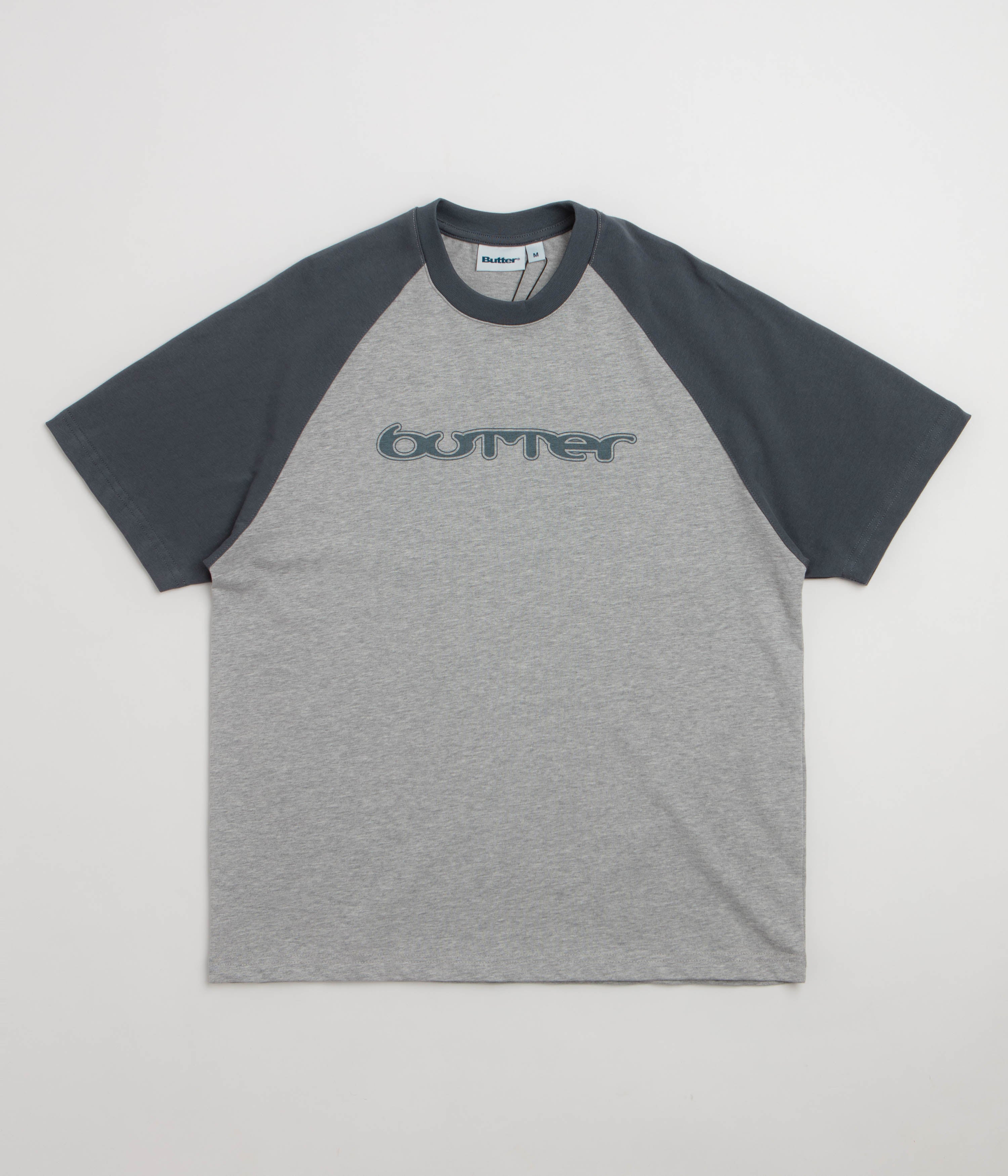 Butter Goods Witness Raglan T-Shirt - Slate / Ash