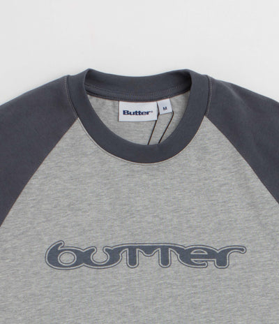Butter Goods Witness Raglan T-Shirt - Slate / Ash