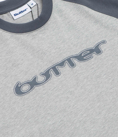 Butter Goods Witness Raglan T-Shirt - Slate / Ash