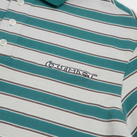 Butter Goods Witness Stripe Polo Shirt - Grey / Teal thumbnail