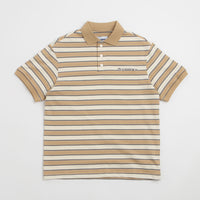 Butter Goods Witness Stripe Polo Shirt - Tan / Ivory thumbnail