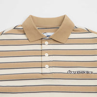 Butter Goods Witness Stripe Polo Shirt - Tan / Ivory thumbnail