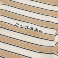 Butter Goods Witness Stripe Polo Shirt - Tan / Ivory thumbnail