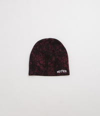 Butter Goods Woods Camo Skully Beanie in Rust