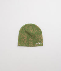 Butter Goods Woods Camo Skully Beanie in Sage