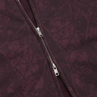 Butter Goods Woods Camo Zip-Thru Hoodie - Washed Burgundy thumbnail