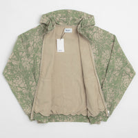 Butter Goods Woods Camo Zip-Thru Hoodie - Washed Sage thumbnail