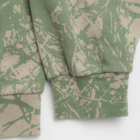Butter Goods Woods Camo Zip-Thru Hoodie - Washed Sage thumbnail