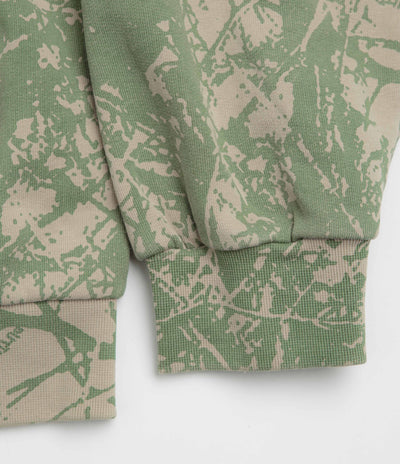 Butter Goods Woods Camo Zip-Thru Hoodie - Washed Sage