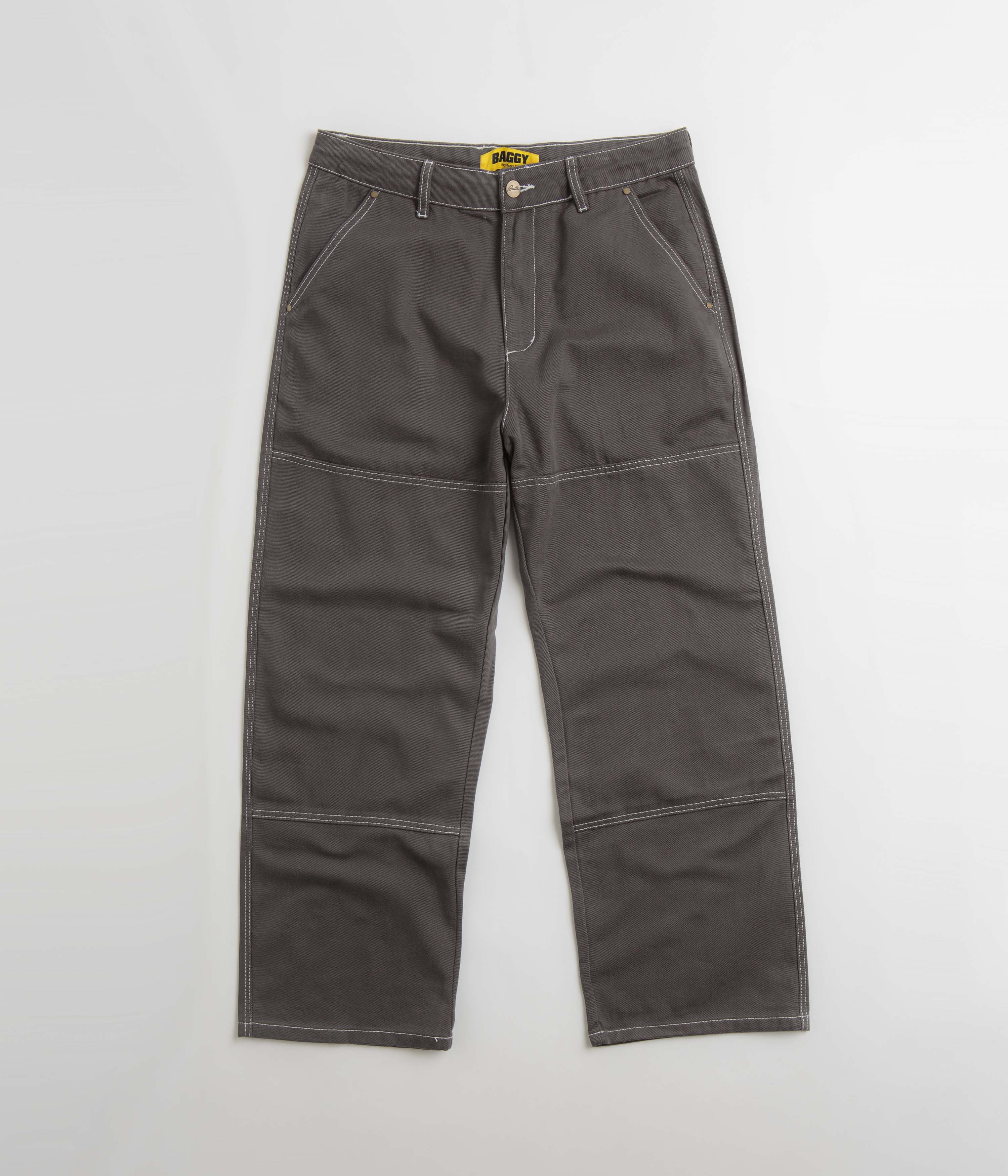 Butter Goods Work Double Knee Pants Washed Khaki - Orchard