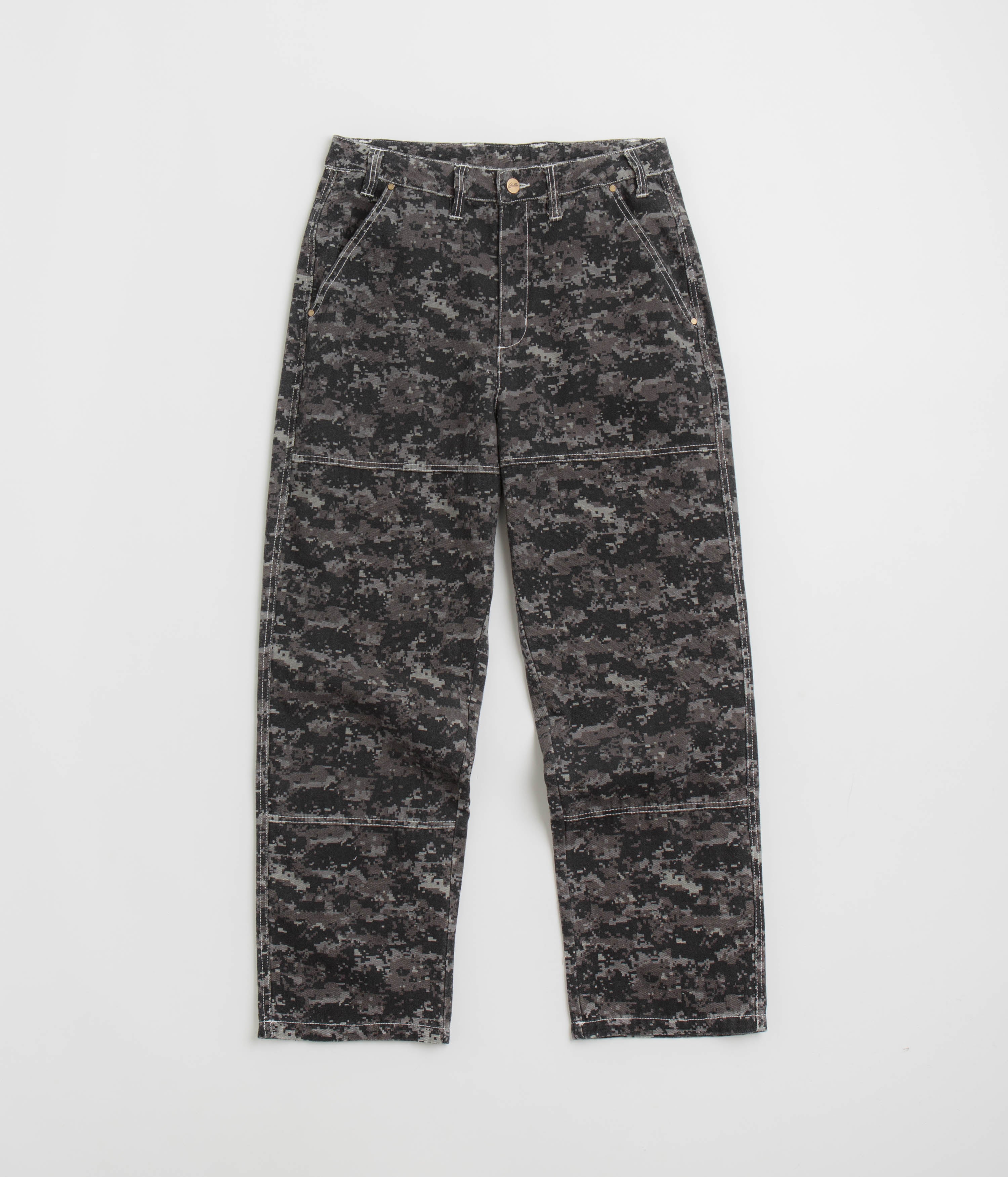 Butter Goods Work Pants in Dark Digital Camo