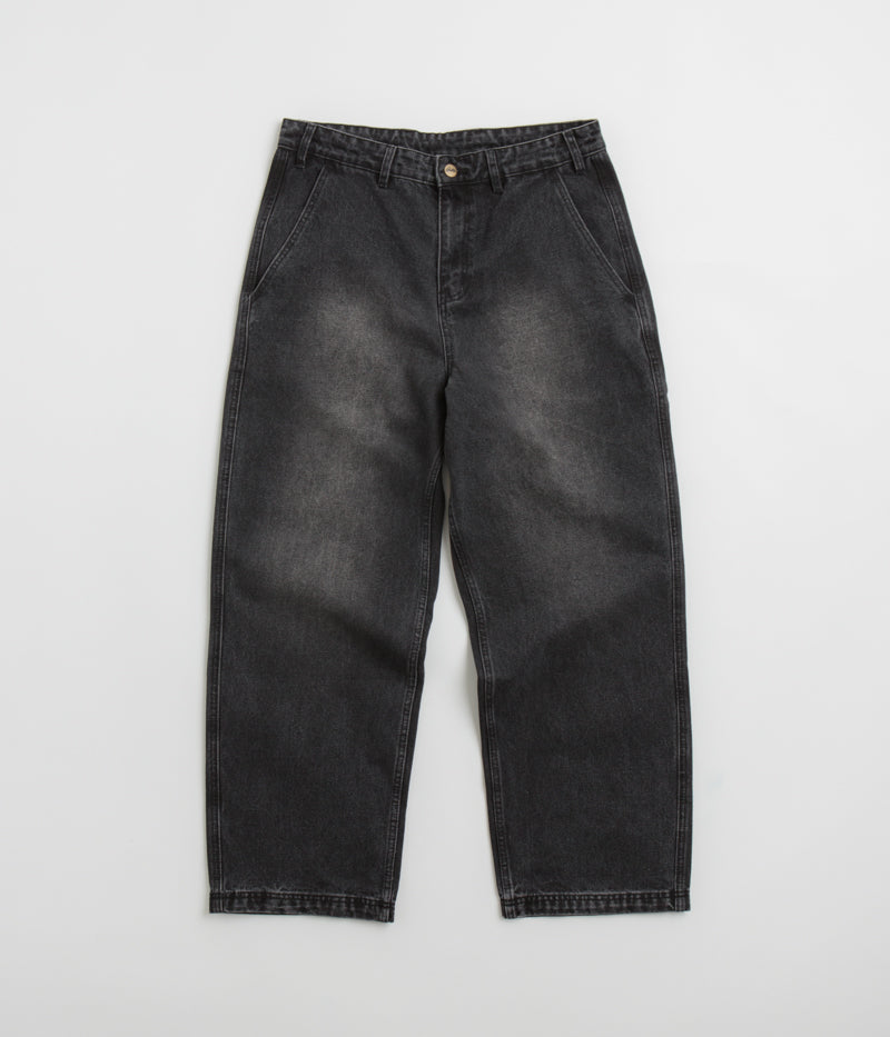 Butter Goods Work Pants in Distressed Black