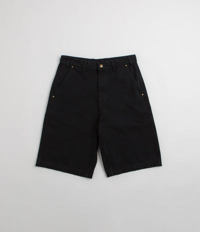 Butter Goods Work Shorts in Washed Black