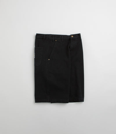 Butter Goods Work Shorts in Washed Black