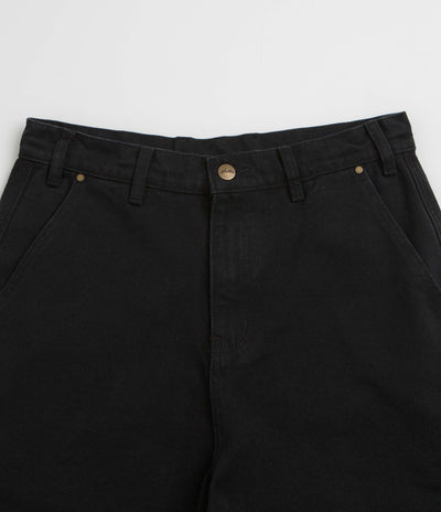 Butter Goods Work Shorts in Washed Black