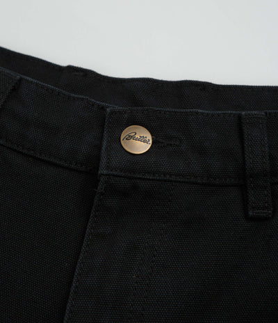 Butter Goods Work Shorts in Washed Black