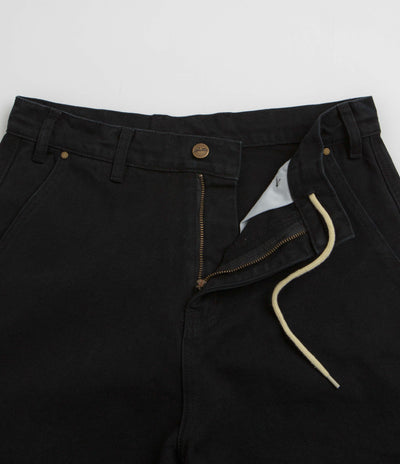 Butter Goods Work Shorts in Washed Black