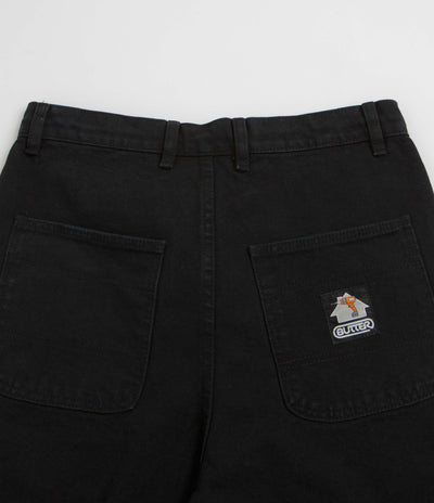 Butter Goods Work Shorts in Washed Black