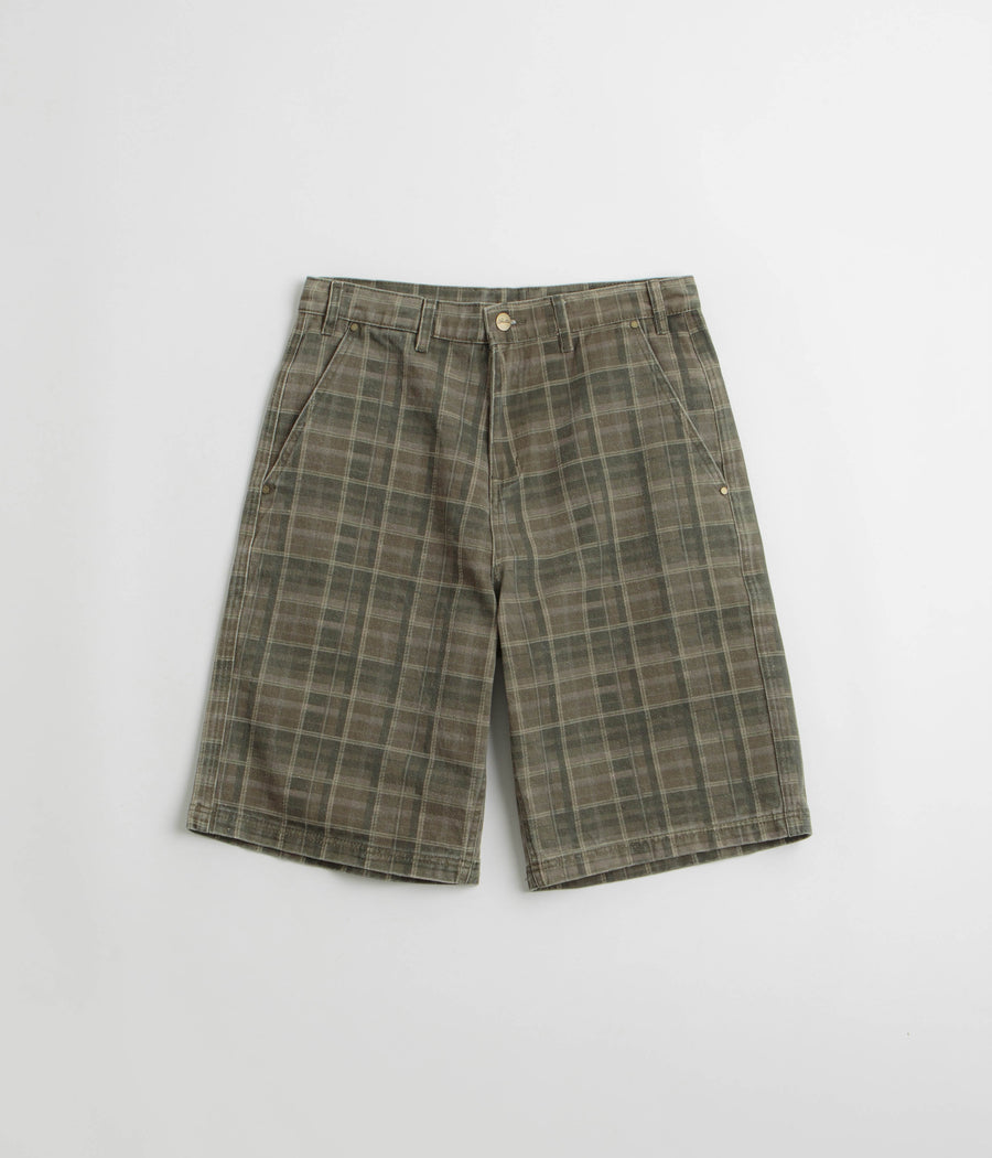 Butter Goods Work Shorts in Washed Plaid