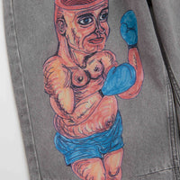 Butter Goods x Daniel Johnston Boxing Jeans in Washed Grey thumbnail