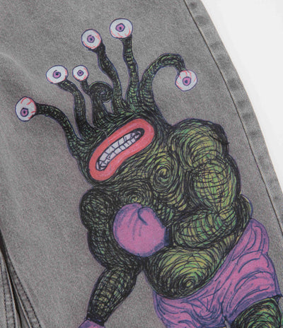 Butter Goods x Daniel Johnston Boxing Jeans in Washed Grey