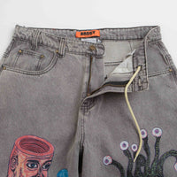 Butter Goods x Daniel Johnston Boxing Jeans in Washed Grey thumbnail