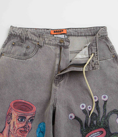 Butter Goods x Daniel Johnston Boxing Jeans in Washed Grey